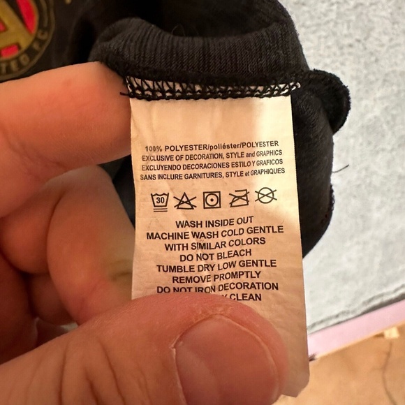 Atlanta United Fanatics Mens T-Shirt Gray Size L Large Graphic Tee Short Sleeve - Picture 3 of 4